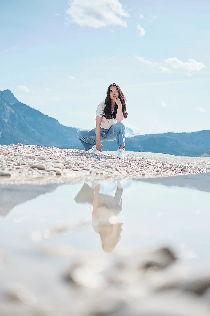 Outdoor Portrait Shooting Berge Spiegelung